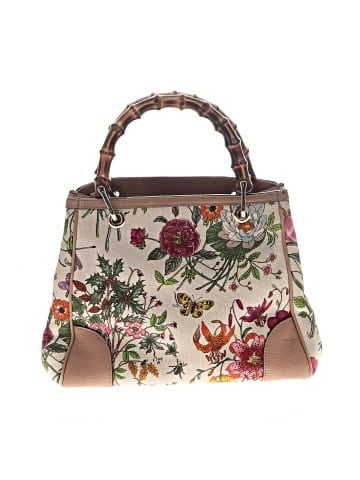 Gucci Canvas Bamboo Handle Bag (view 1)