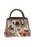 Gucci Floral Ivory Tan Canvas Bamboo Handle Bag One size - photo 1