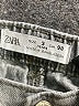 Zara 100% Cotton Chevron-herringbone Gray Jeans Size 3 - photo 3