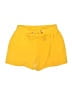 retrology 100% Polyester Solid Yellow Shorts Size S - photo 1