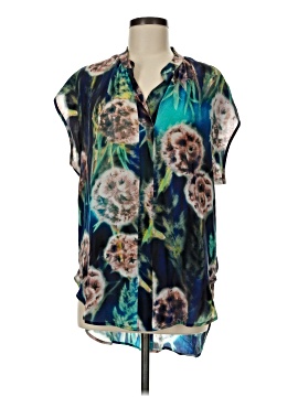 The Odells Short Sleeve Silk Top