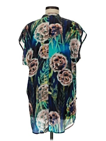The Odells Short Sleeve Silk Top (view 2)