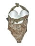 NOVA LUXE Animal Print Brown One Piece Swimsuit Size M - photo 2