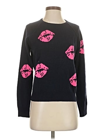 Aqua Cashmere Pullover Sweater (view 1)