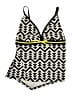 South Point Chevron-herringbone Ivory Swimsuit Top Size 24 - photo 1