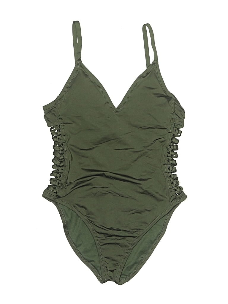Pre-owned Shade & Shore One Piece Swimsuit In Green