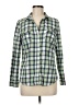 Old Navy Plaid Green Long Sleeve Button-Down Shirt Size M - photo 1