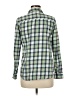 Old Navy Plaid Green Long Sleeve Button-Down Shirt Size M - photo 2