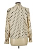 Shein 100% Polyester Polka Dots Ivory Long Sleeve Blouse Size L - photo 2