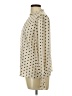 Shein 100% Polyester Polka Dots Ivory Long Sleeve Blouse Size L - photo 5