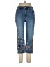 Coldwater Creek Floral Blue Jeans Size 12 (petite) - photo 1