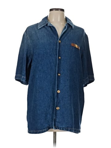 Versace Short-Sleeved Denim Shirt (view 1)