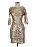 Ruby Rox 100% Nylon Metallic Gold Cocktail Dress Size S - photo 1