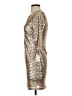 Ruby Rox 100% Nylon Metallic Gold Cocktail Dress Size S - photo 5