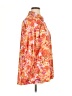 Unbranded Floral Orange 3/4 Sleeve Blouse Size 1X - photo 4