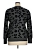 DKNY Animal Print Black Pullover Sweater Size XL - photo 2