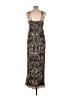 Muse 100% Polyester Animal Print Brown Cocktail Dress Size 10 - photo 2