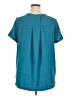 Stylus Teal Short Sleeve Top Size XL - photo 2
