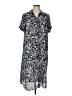 Lane Bryant 100% Polyester Print Blue Casual Dress Size 10 - 12 Plus - photo 1