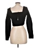Broadway & Broome Solid Black Long Sleeve Top Size L - photo 2