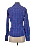 Columbia Plaid Blue Long Sleeve Blouse Size S - photo 2