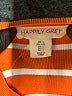 Happily Grey 100% Polyester Orange Long Sleeve Top Size L - photo 7