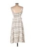 JOA Plaid Ivory Casual Dress Size L - photo 2