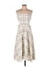 JOA Plaid Ivory Casual Dress Size L - photo 1