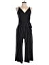 Kaileigh Stripes Black Jumpsuit Size L - photo 1