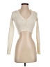 Blue Blush Ivory Long Sleeve Top Size S - photo 1