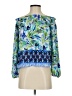 Lilly Pulitzer 100% Polyester Blue Long Sleeve Blouse Size XS - photo 1