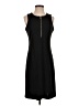 NY Collection Solid Black Casual Dress Size S - photo 1