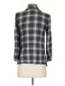 About A Girl Plaid Gray Kimono Size S - photo 2