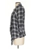 About A Girl Plaid Gray Kimono Size S - photo 5
