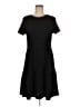 Nicole Miller Solid Black Casual Dress Size M - photo 1