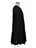 Nicole Miller Solid Black Casual Dress Size M - photo 4