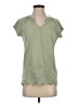 retrology Green Short Sleeve Blouse Size S - photo 1