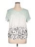 Unbranded Animal Print Teal Short Sleeve T-Shirt Size 1X - photo 1