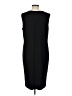 North Style Solid Black Casual Dress Size L (petite) - photo 2