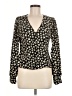 Unbranded 100% Polyester Black Long Sleeve Blouse Size M - photo 1