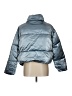 Old Navy 100% Nylon Metallic Blue Snow Jacket Size L - photo 2