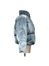 Old Navy 100% Nylon Metallic Blue Snow Jacket Size L - photo 4