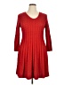 Echo 100% Acrylic Red Casual Dress Size XL - photo 1