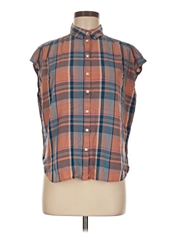 Ann Taylor LOFT Outlet Sleeveless Button-Down Shirt (view 1)