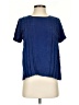 Sandro Blue Short Sleeve Blouse Size Sm (1) - photo 1