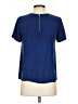 Sandro Blue Short Sleeve Blouse Size Sm (1) - photo 2