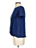 Sandro Blue Short Sleeve Blouse Size Sm (1) - photo 5