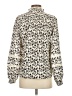 Haver + Blair 100% Polyester Animal Print Ivory Long Sleeve Blouse Size S - photo 2