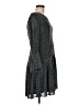 The Limited 100% Polyester Chevron-herringbone Gray Casual Dress Size 6 (petite) - photo 4