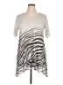 Vocal Silver Short Sleeve Top Size XL - photo 1